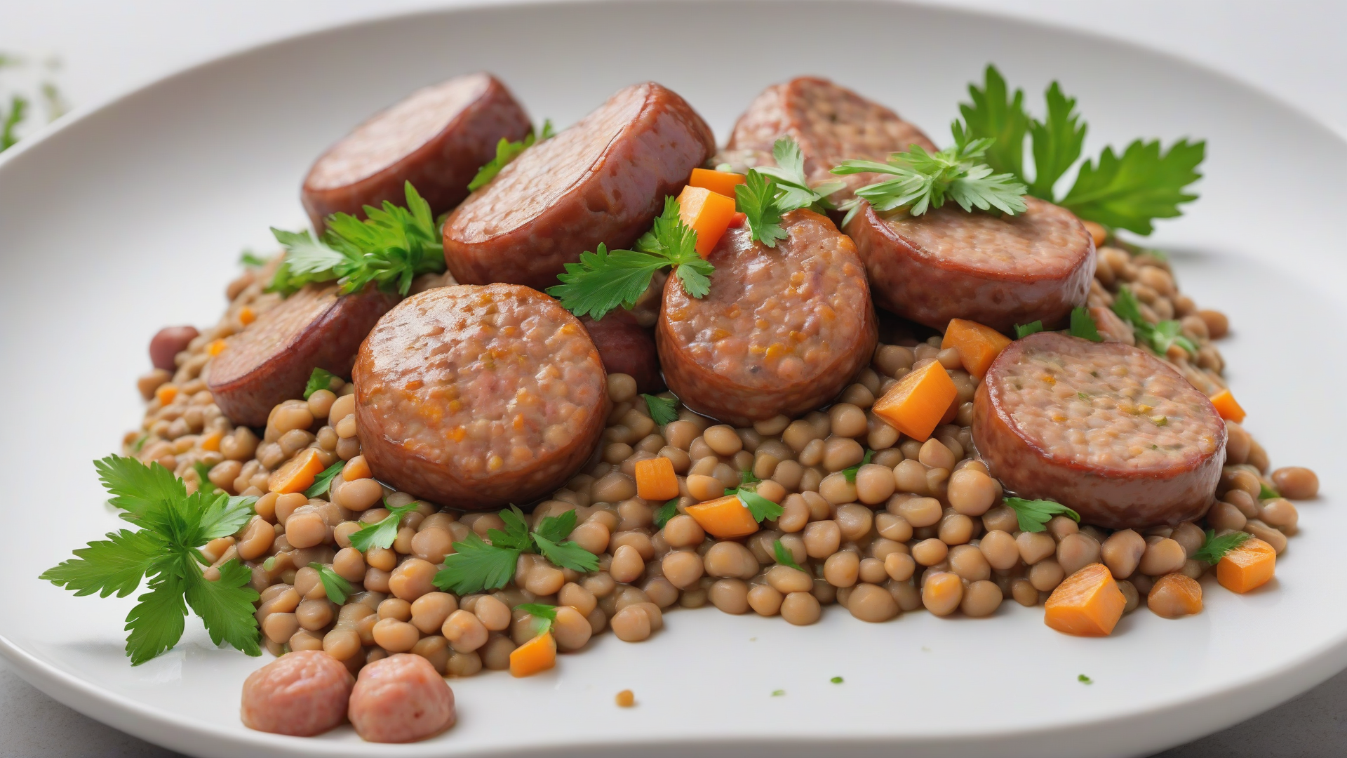 lenticchie con salsicce